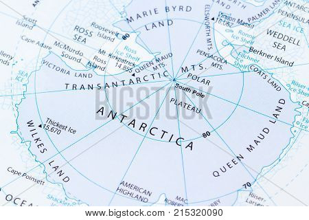 Antartica On A Map