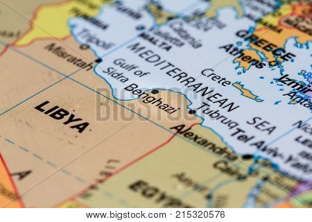 Libya On A Map