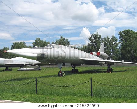 Moscow Monino Russia the plane of war an a parking
