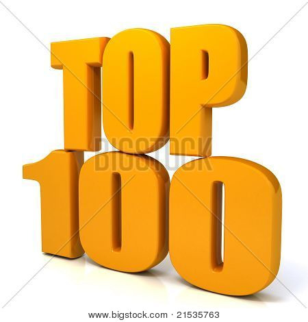 Top 100 parole su sfondo bianco