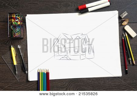 Bosquejo de proyecto de vivienda