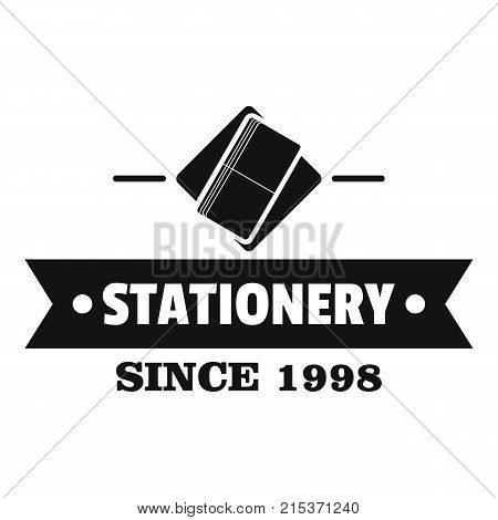 Stationery logo. Simple illustration of stationery vector logo for web