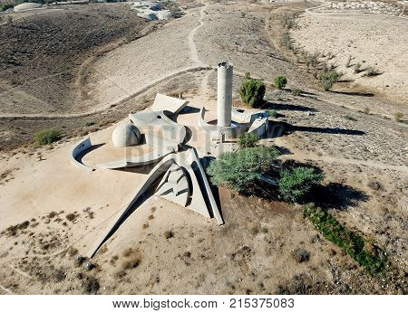 BEER SHEVA ISRAEL - NOVEMBER 24 2017: Monument in the memory of the members of the Palmach Negev Brigade