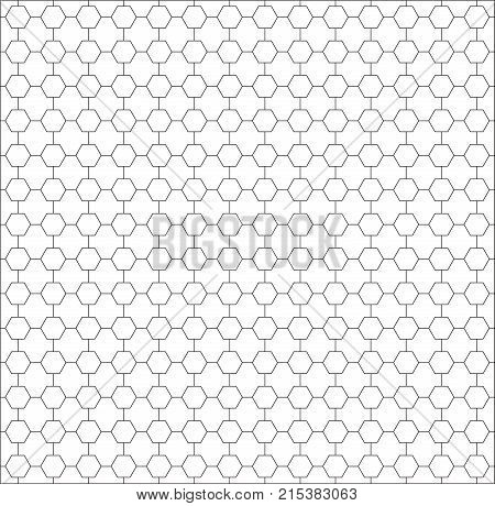 polygon background. seamless pattern. modern hexagon polygon black and white background. abstract geometric hexagon pattern on white background.
