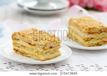 Delicious Layer Cake With Cream