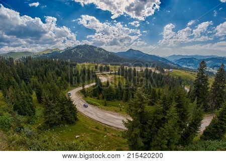 Batumi-Akhaltsikhe Trans-Adjaran unpaved road of Georgia