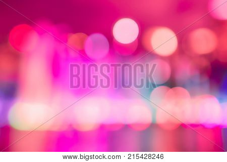 Artistic bokeh background. Defocused circular colorful lights. Without black color on background.