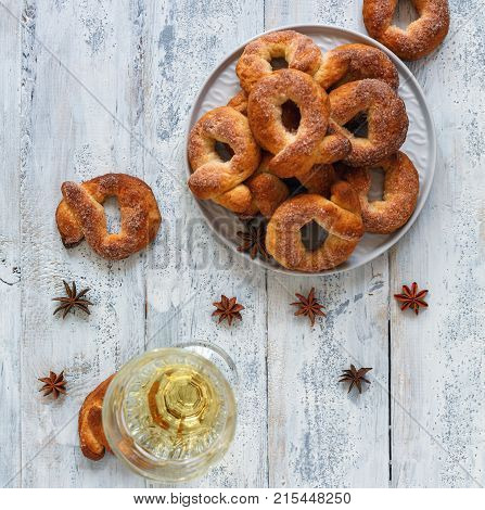 Traditional Italian Wine Donuts (ciambelle Al Vino).