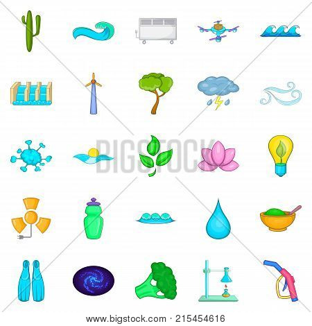 Strength icons set. Cartoon set of 25 strength vector icons for web isolated on white background