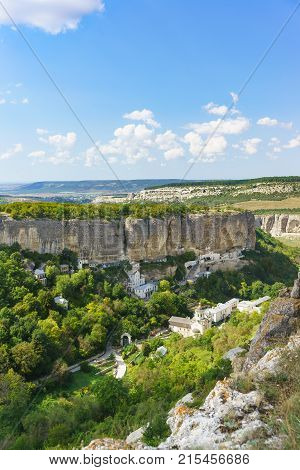Landscape View From Above On The Natural Boundary Of Mariam-dere, Holy Assumption Orthodox Cave Mona
