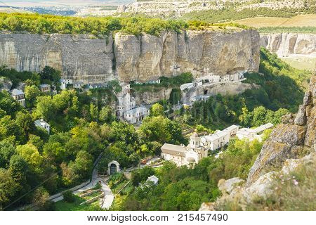 Landscape View From Above On The Natural Boundary Of Mariam-dere (canyon Of Maria), With The Svyato-