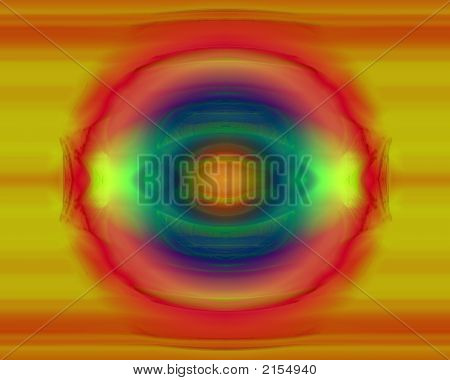 Orbe brillante dominan amarillo y naranja