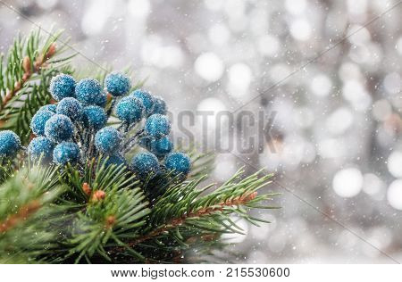 Silver Christmas Background