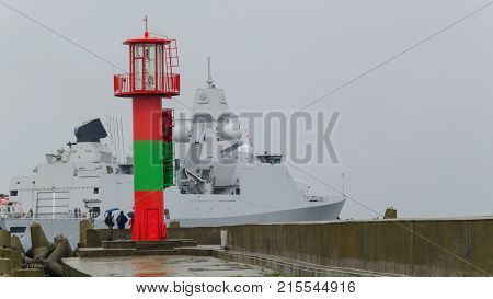 WARSHIP - Frigate sails to sea for patrol