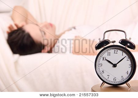 Belle fille dort