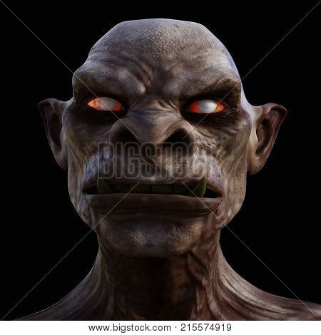 Digital 3D Illustration Of A Creepy Creature