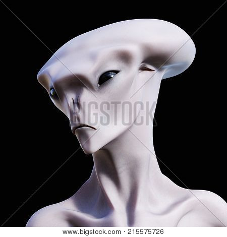 Digital 3D Illustration Of A Creepy Creature