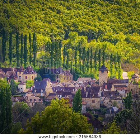 Beautiful French Village Chateau De Limargue Autoire France