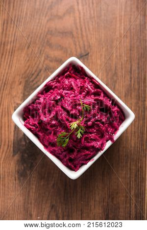 Chukandar or Beetroot Raita / Pachadi also known as koshimbir or salad
