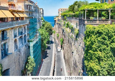 Scenic Aerial View Of Sorrento, Italy