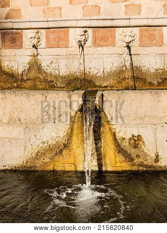 The 99 Cannelle Fountain of Aquila (Italy)