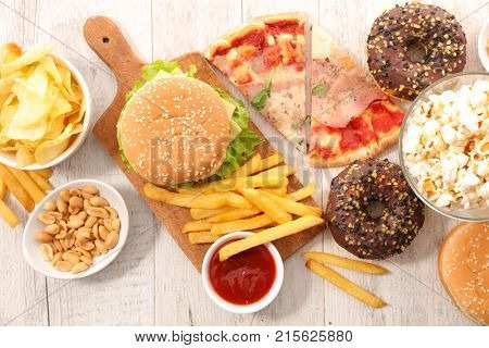 assorted fast food,junk food