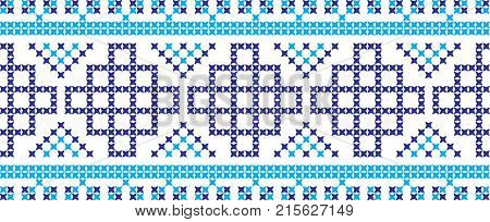 Embroidered Ukrainian And Russian National Pattern Cross