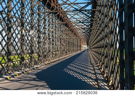 Old Bridge On The River Vistula In Tczew, Poland