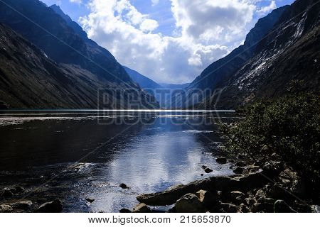The sants cruz hike in Huascaran national park
