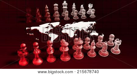 Project Management on a Global Scale Concept 3D Render