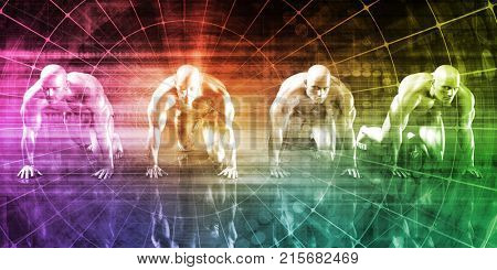 Next Generation Technology as a Race to the Future 3D Render