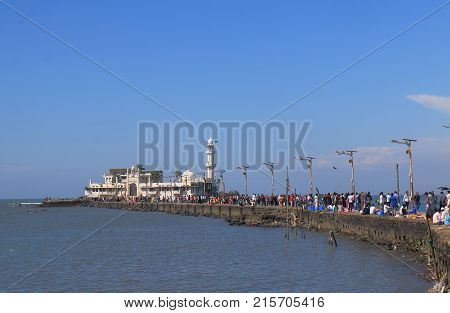 Haji Ali Dargah Mosque In Mumbai India