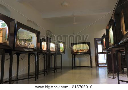 Mumbai India - October 12, 2017: Mani Bhavan Gandi Museum Displays History Of Mahatma Gandhi In Mumb