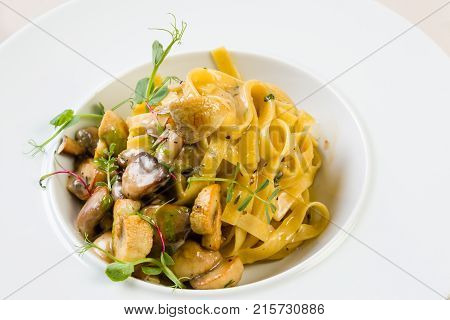 Tagliatelle With Mushrooms