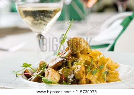 Tagliatelle With Mushrooms