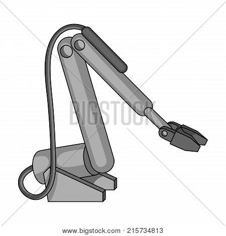 Machine, single icon in monochrome style.Machine, vector symbol stock illustration .