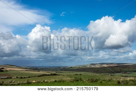 Cuckmere Valley in East Sussex looking North.