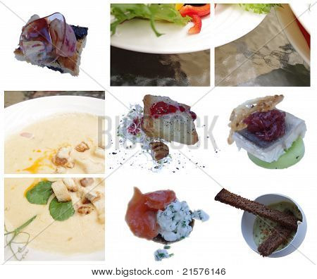 éléments de haute gastronomie, salat, antipasti