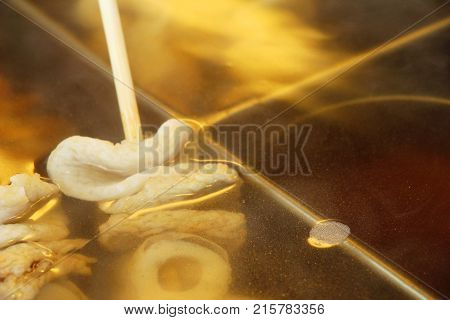 Oden stick fish cake with soup Korean food
