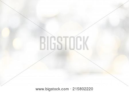 White bokeh lights background . Abstract background.