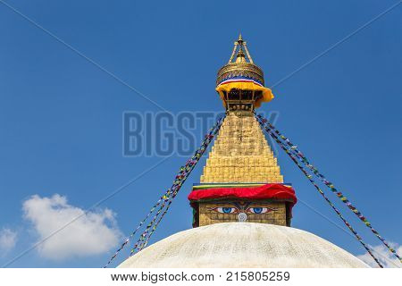 Boudanath Is The Biggest Stupa In Kathmandu, Nepal