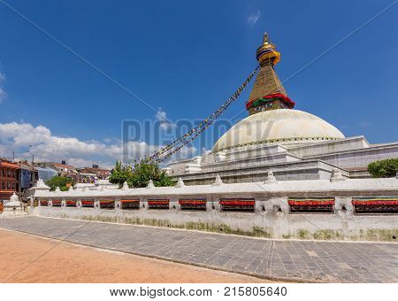 Boudanath Is The Biggest Stupa In Kathmandu, Nepal