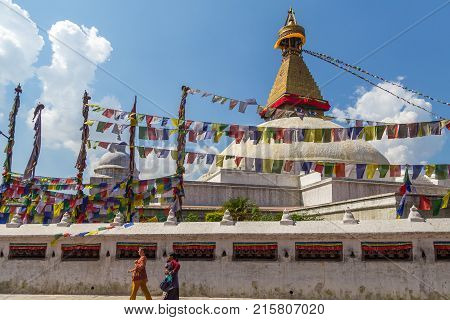 Boudanath Is The Biggest Stupa In Kathmandu, Nepal