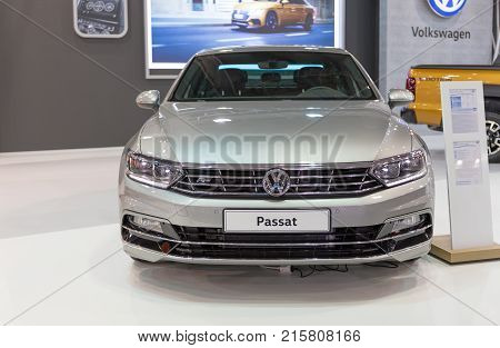 ATHENS, GREECE - NOVEMBER 14, 2017: Volkswagen Passat at Aftokinisi-Fisikon 2017 Motor Show.