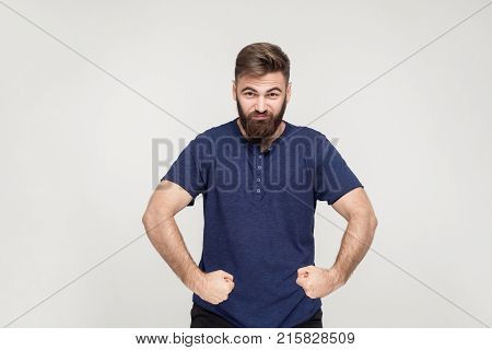 Popeye The Sailor Style. Masculinity Bearded Man Posing