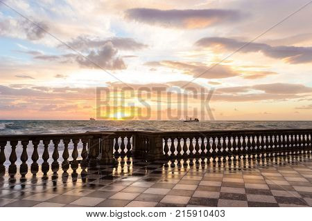 The Terrazza Mascagni Is A Belvedere In Leghorn, Italy