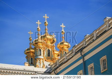 Petersburg Russia - June 29 2017: Katherine's Palace in Tsarskoe Selo Pushkin