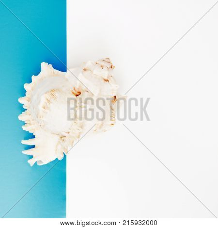 Minimal Style. Flat Lay. A Minimalistic Fashion Photo. Pop Art. A Colorful Simple Photograph Of Sea