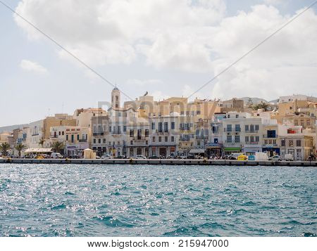 Syros Town In A Sunny Day