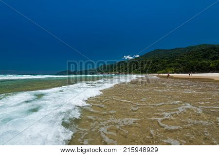 Beautiful Lopes Mendes Beach in Ilha Grande Island in Brazil